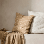 Baya Triton Cushion - Stone | 100% Linen gallery detail image