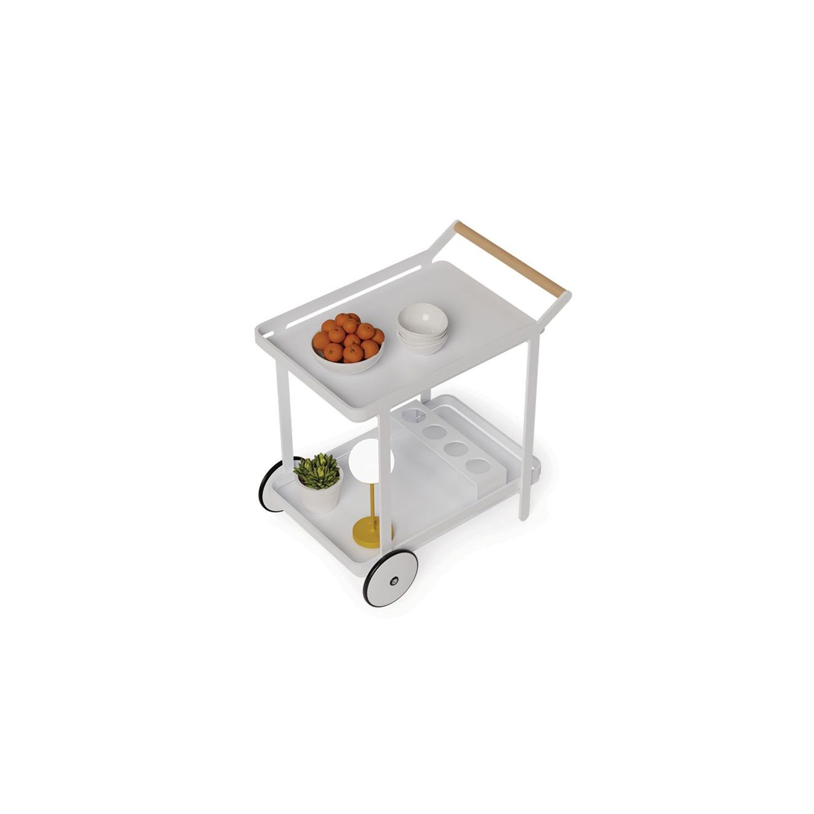 Imola Outdoor Bar Cart White ArchiPro AU