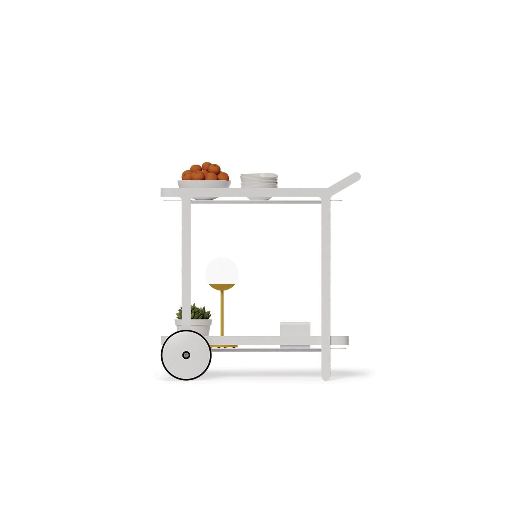 Imola Outdoor Bar Cart White ArchiPro AU