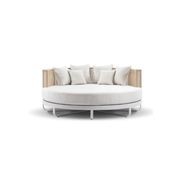 Cannes Large 2m Outdoor Round Aluminium and Rope Daybed gallery detail image