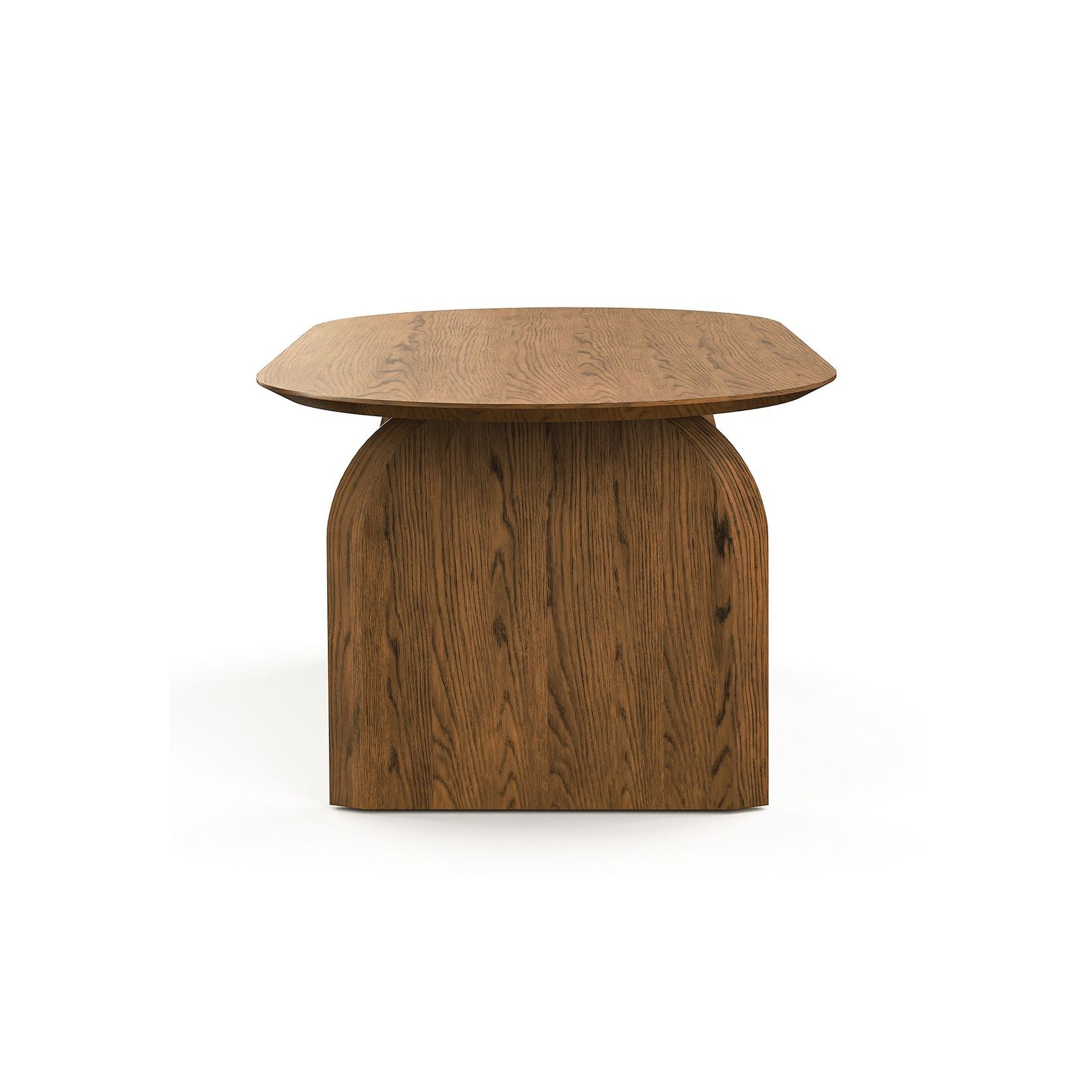 Arco 200cm Oval Dining Table | Brown Oak gallery detail image