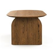 Arco 200cm Oval Dining Table | Brown Oak gallery detail image