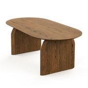 Arco 200cm Oval Dining Table | Brown Oak gallery detail image