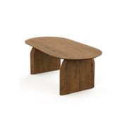 Arco 200cm Oval Dining Table | Brown Oak gallery detail image
