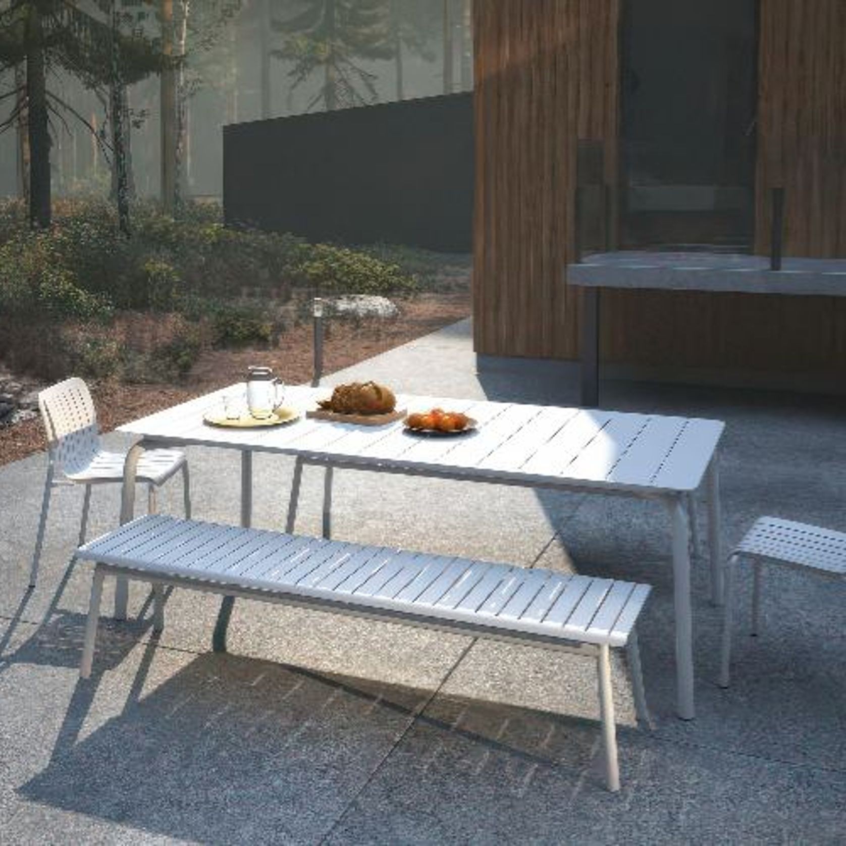 Roku Outdoor Dining Table 160cm gallery detail image