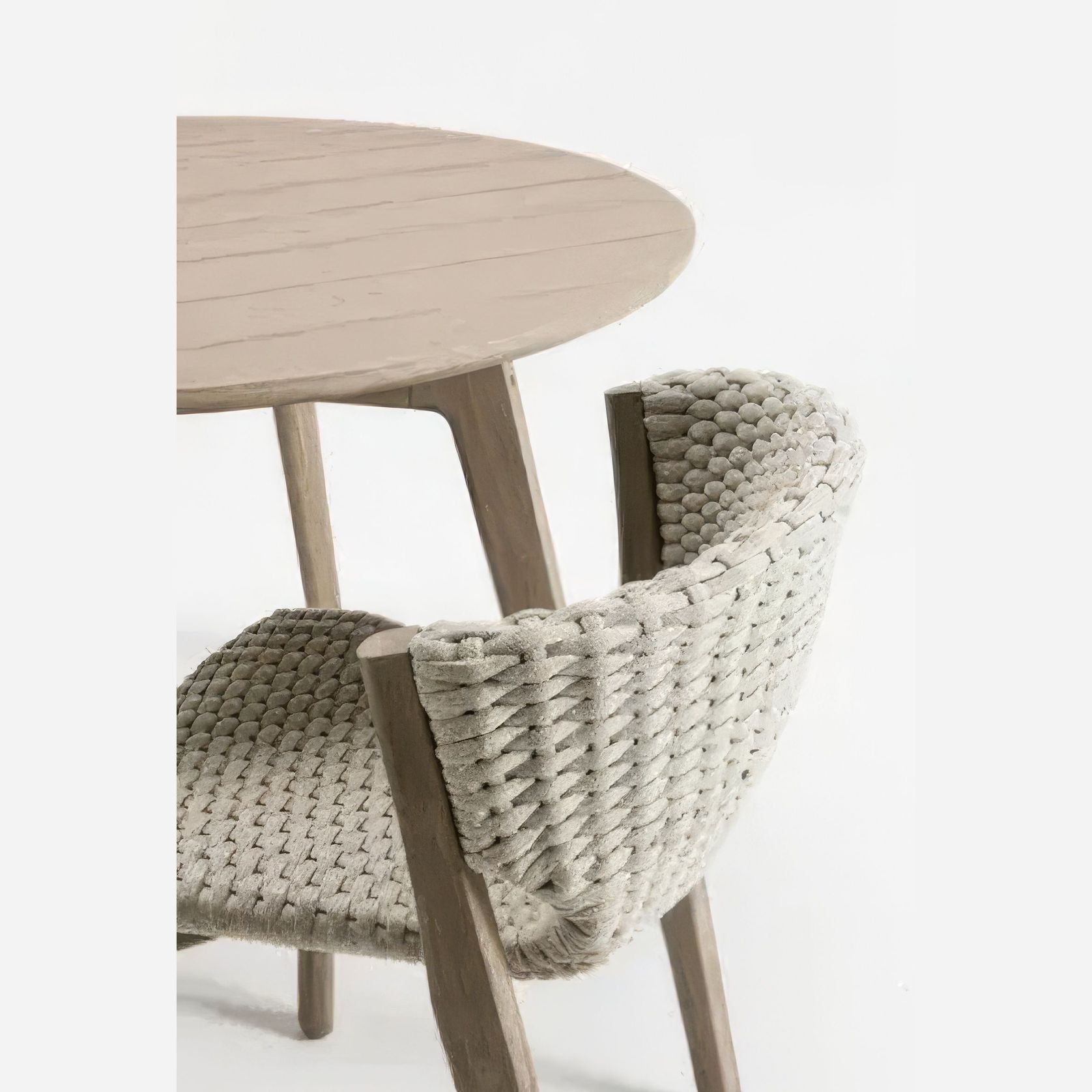 ETHIMO KNIT Round Dining Table gallery detail image