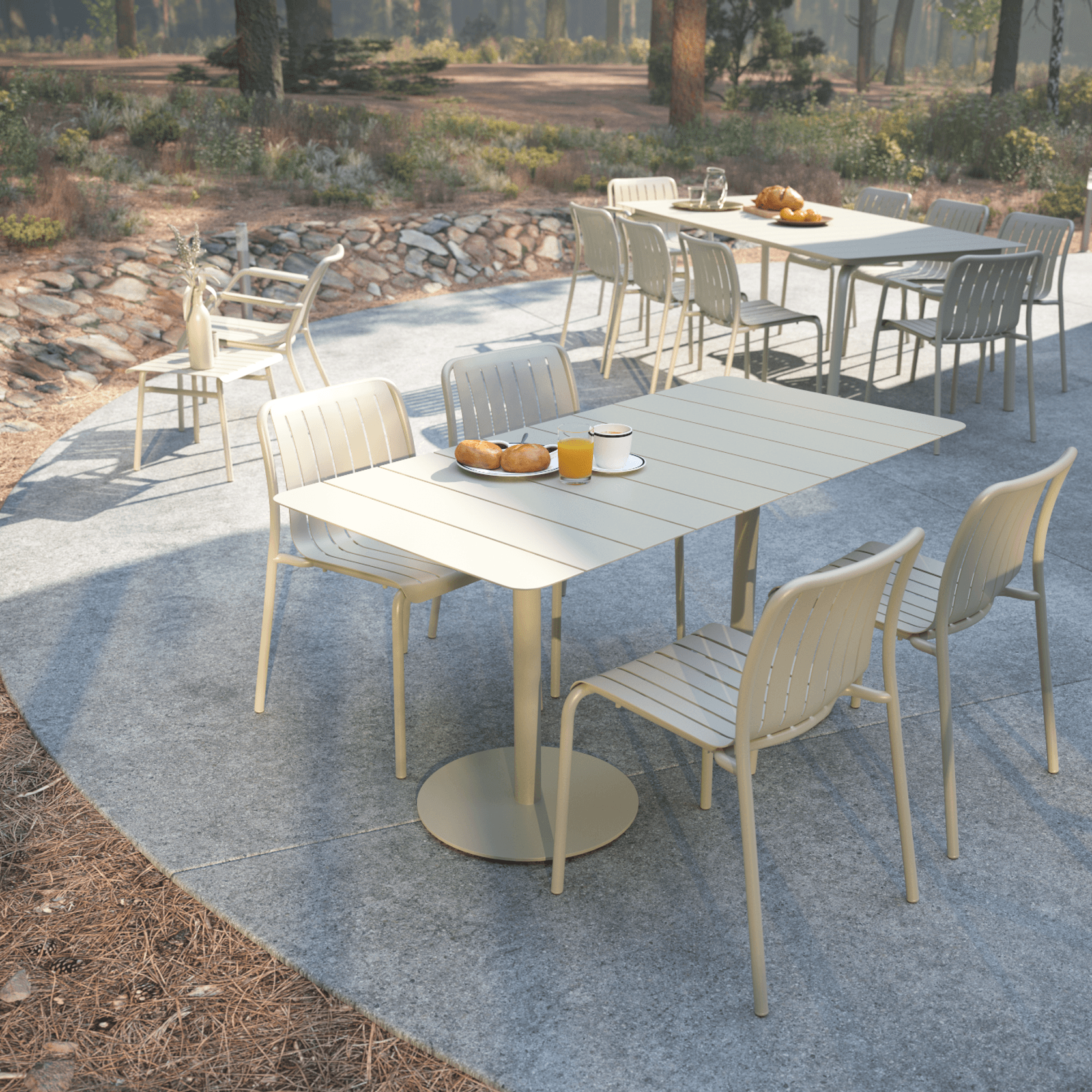 Roku Outdoor Rectangle Cafe Table gallery detail image