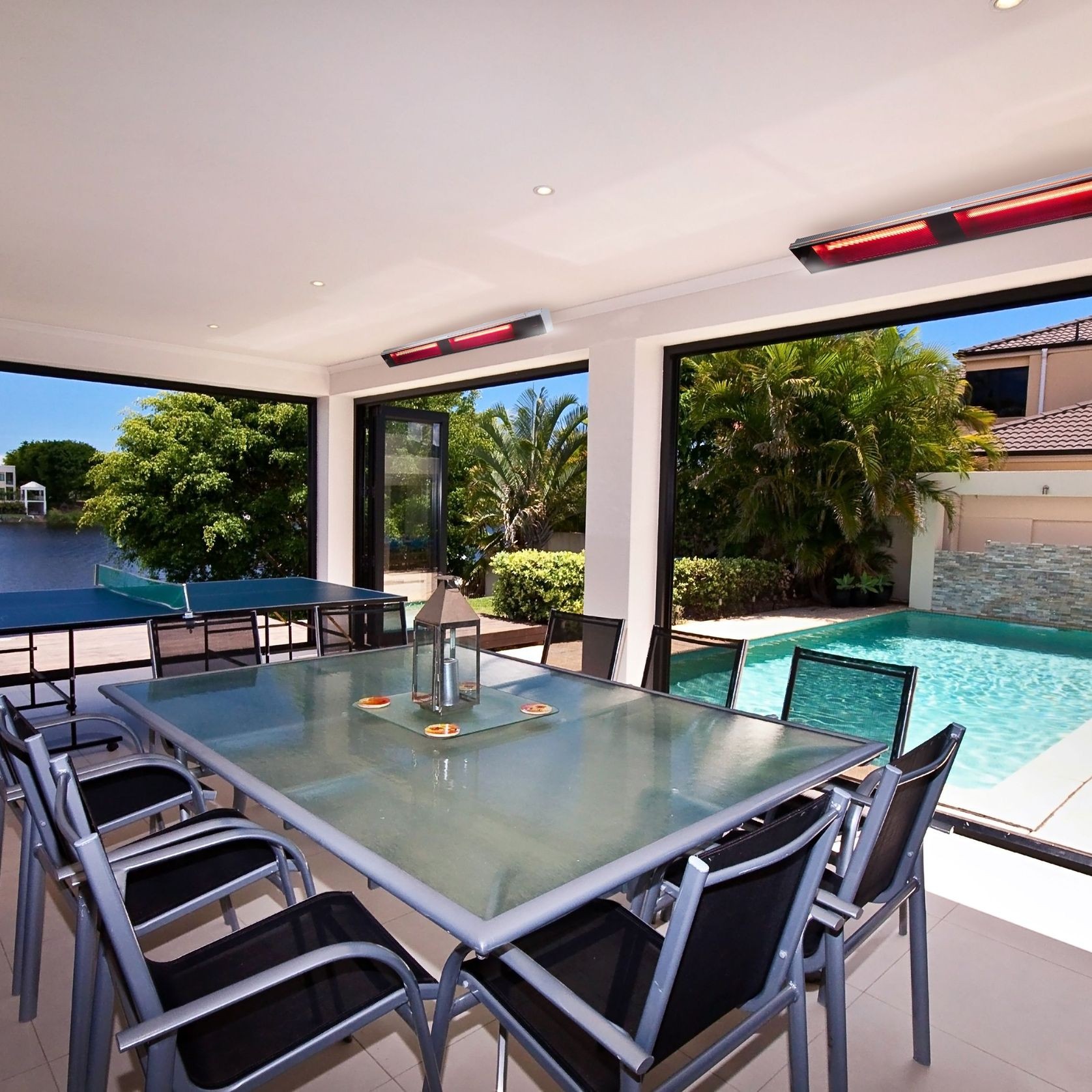 Excelair Electric Ceramic Glass Heater ArchiPro AU