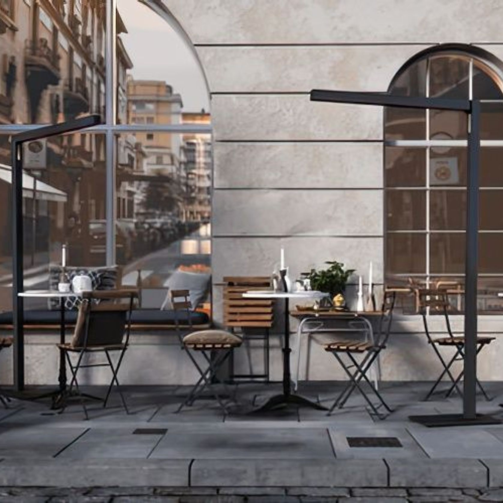 Twig Outdoor Light with Heating & Cooling gallery detail image