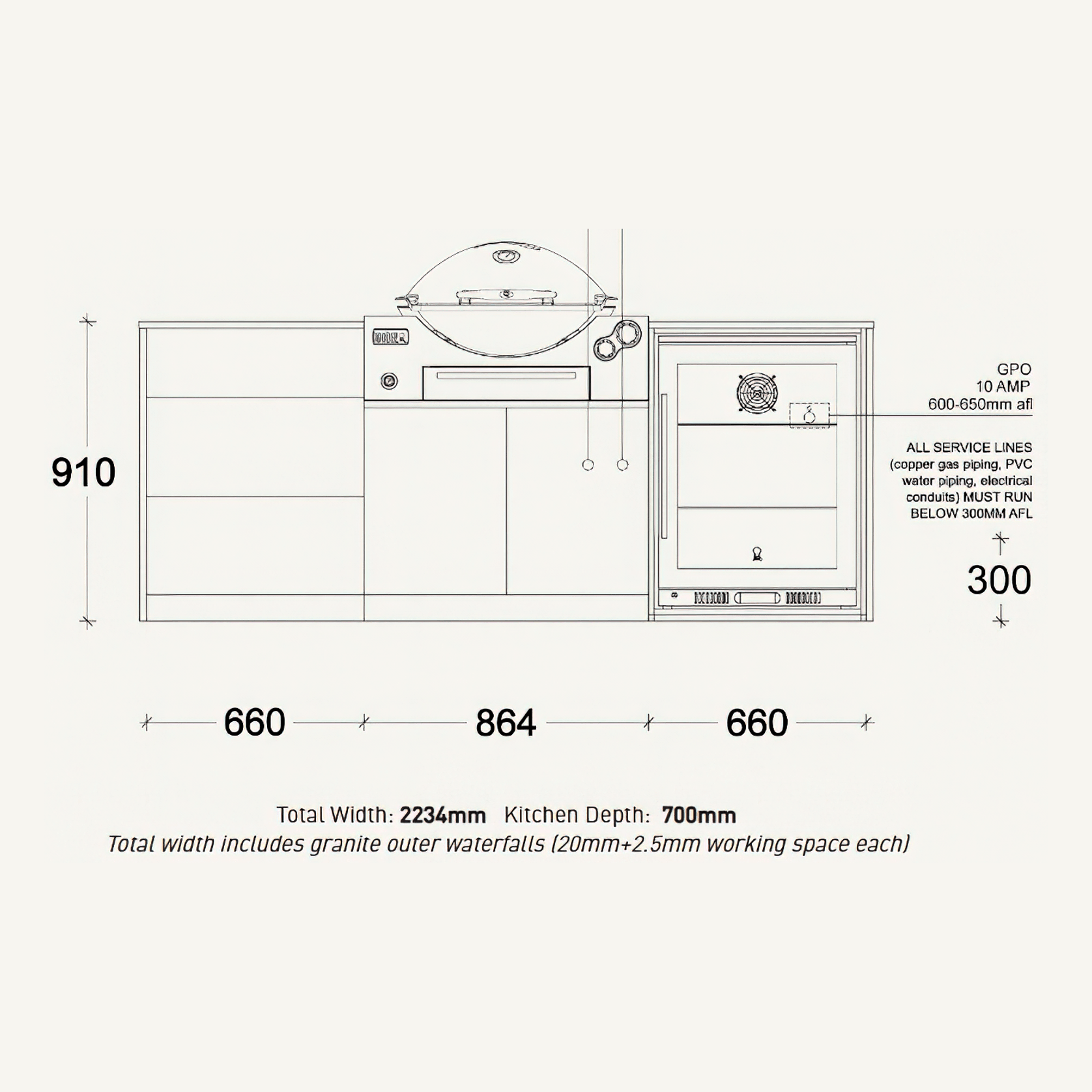 Weber Barossa Outdoor Kitchen | SELECT Range gallery detail image