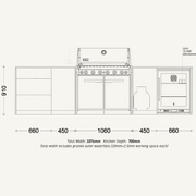 Weber Hunter Outdoor Kitchen | SELECT Range gallery detail image