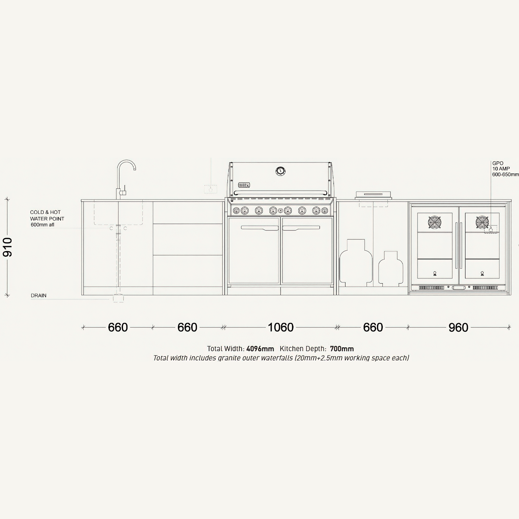 Weber Yarra Outdoor Kitchen | SELECT Range gallery detail image