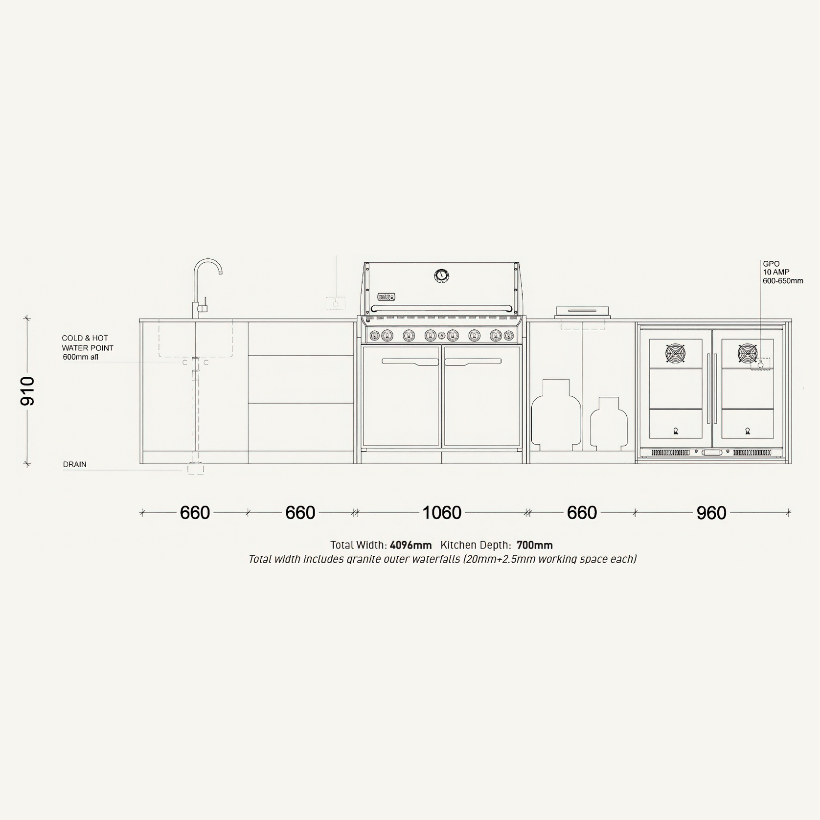 Weber Yarra Outdoor Kitchen | SELECT Range gallery detail image