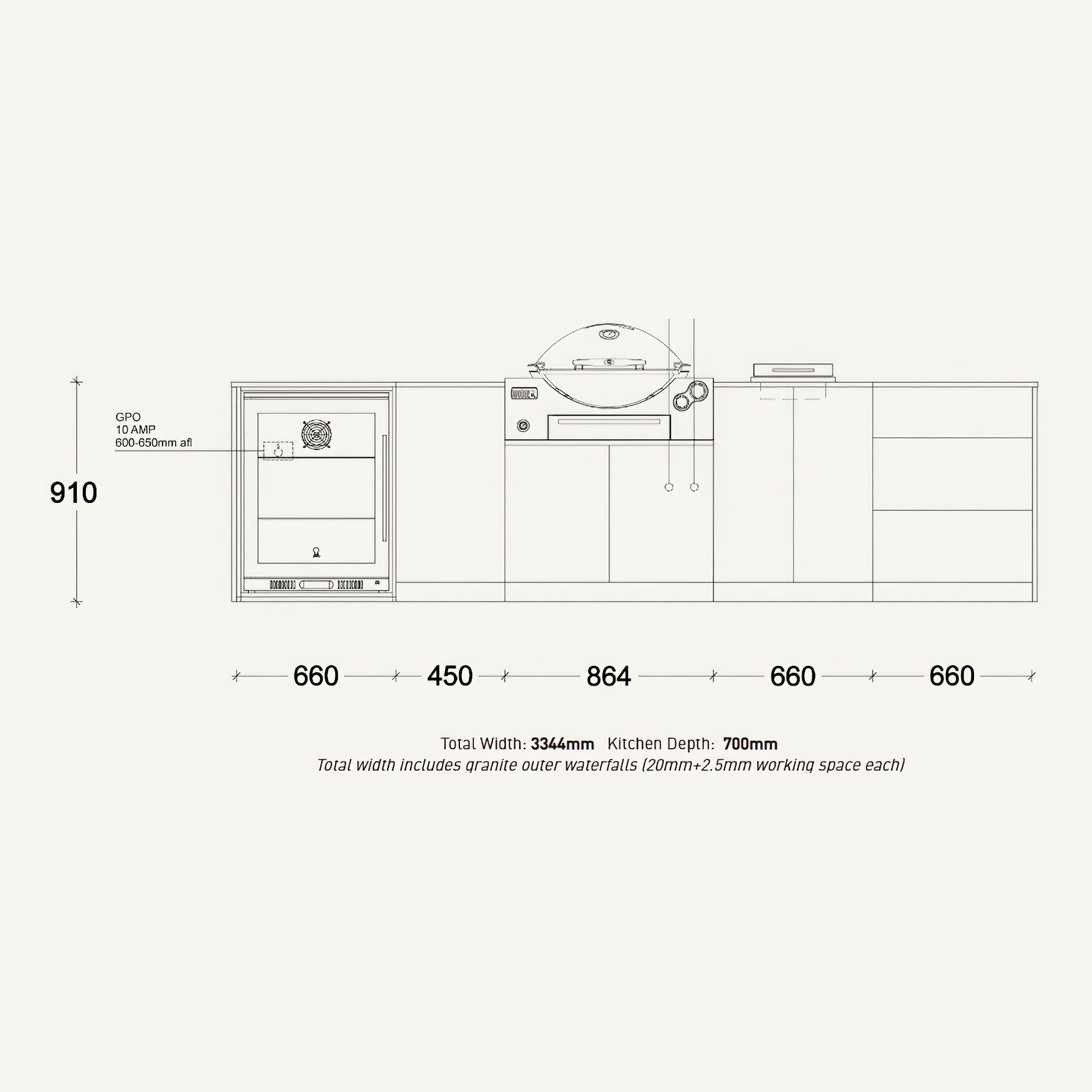 Weber Rutherglen Outdoor Kitchen | SELECT Range gallery detail image