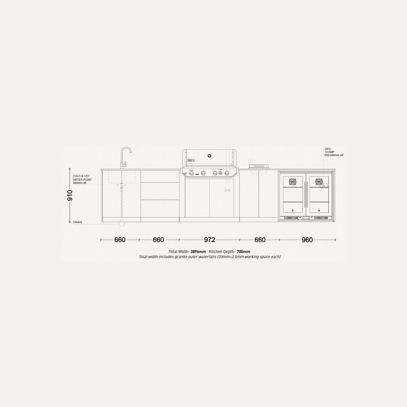 Weber Riverina Outdoor Kitchen | SELECT Range gallery detail image