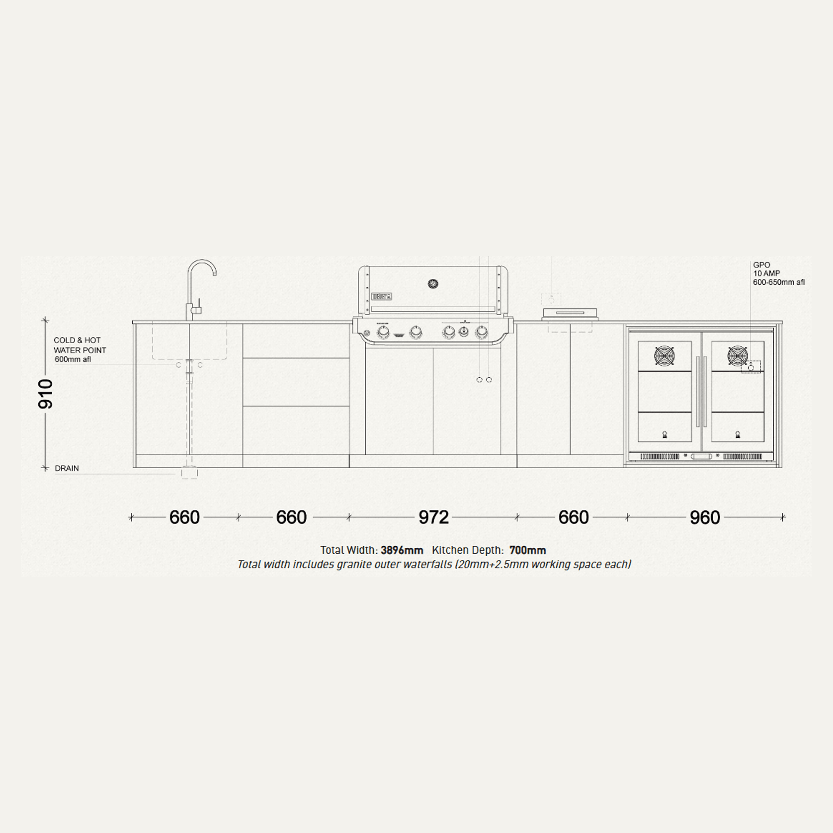 Weber Riverina Outdoor Kitchen | SELECT Range gallery detail image