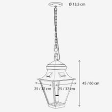 Gracieuze Hanging Lantern - Small & Normal gallery detail image