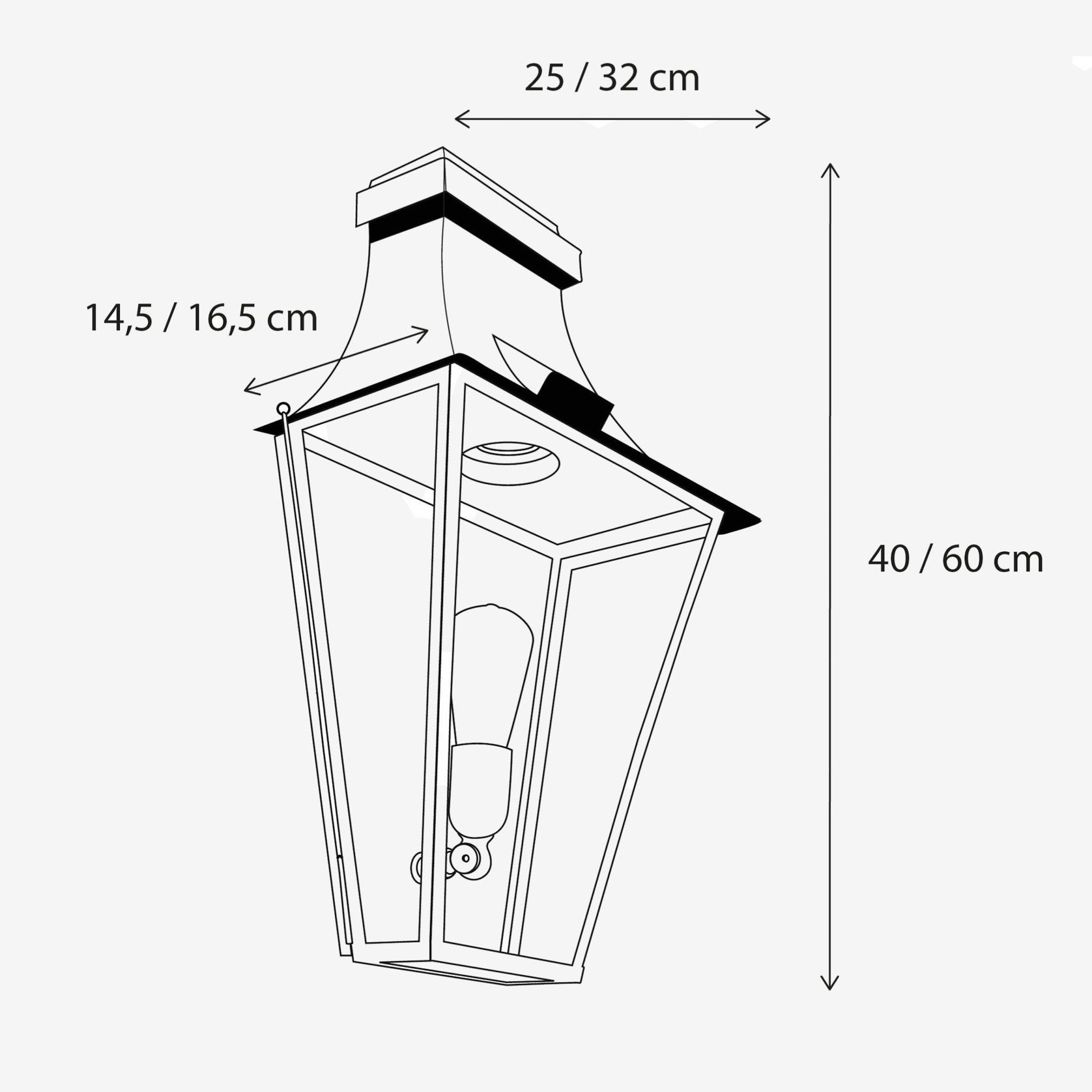 Gracieuze Wall Lantern - Small & Normal gallery detail image