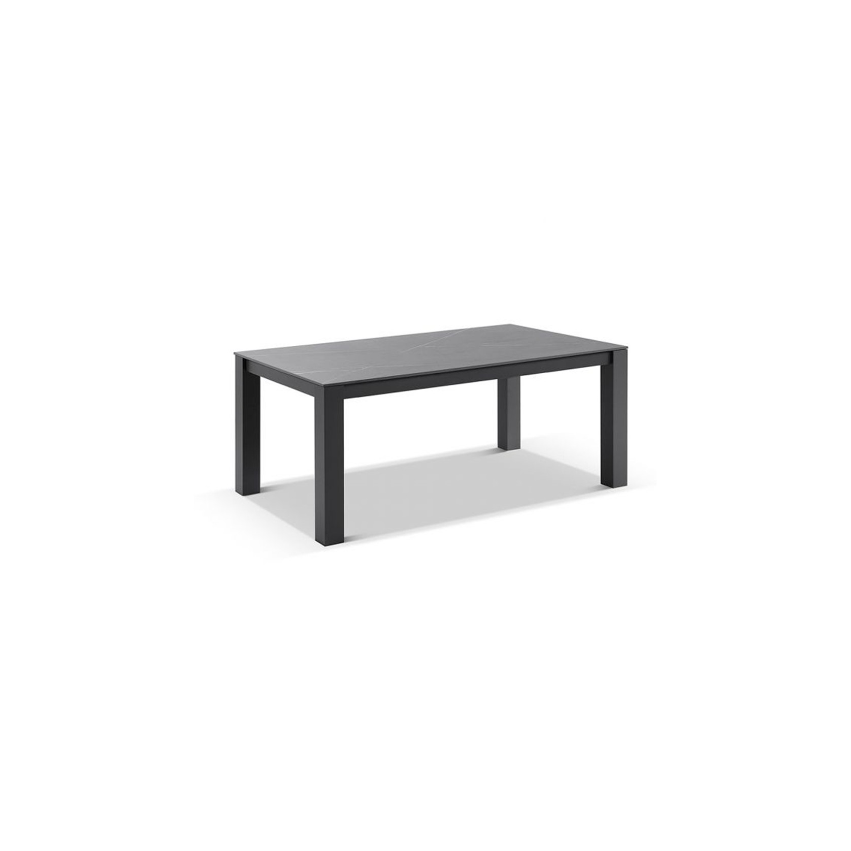 Santorini Ceramic 2.5m Outdoor Dining Table | Charcoal gallery detail image