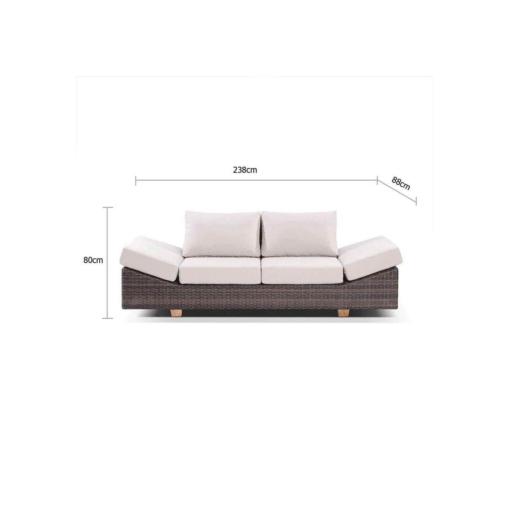 Anantara 3 Seater - Luxury Outdoor Sofa gallery detail image
