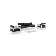 Bronte 3+1+1 Aluminium Lounge Setting with Coffee Table gallery detail image