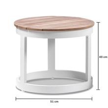 Arcadia Sun Lounge with Balmoral Teak Round Side Table gallery detail image