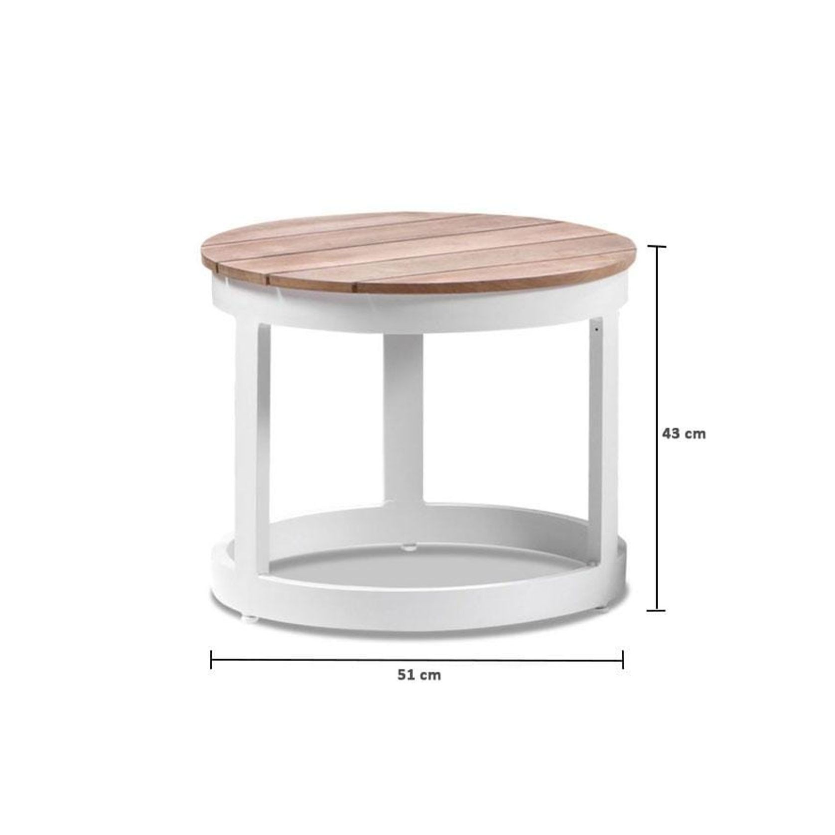 Arcadia Sun Lounge with Balmoral Teak Round Side Table gallery detail image
