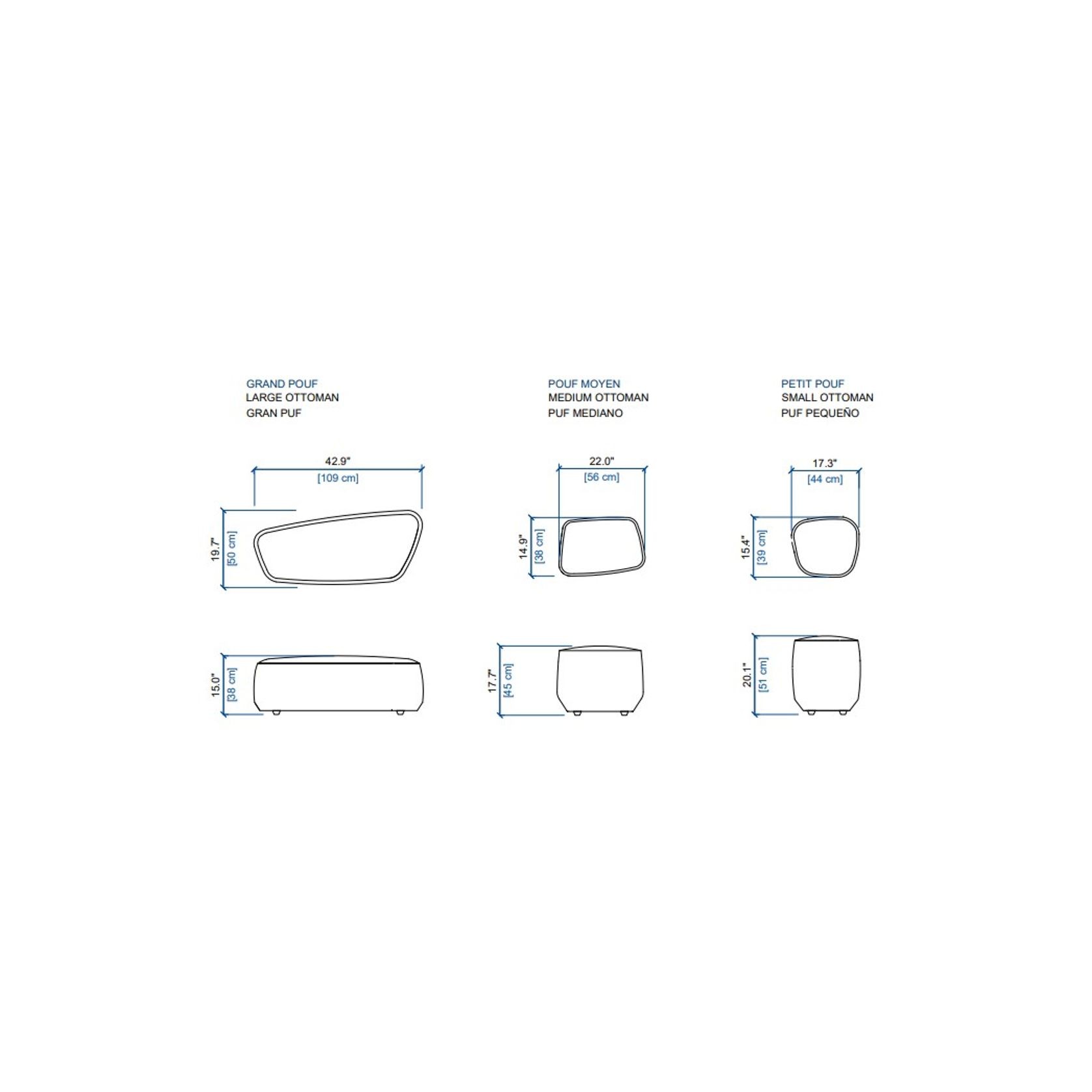 Trilogie OUTDOOR ottoman gallery detail image