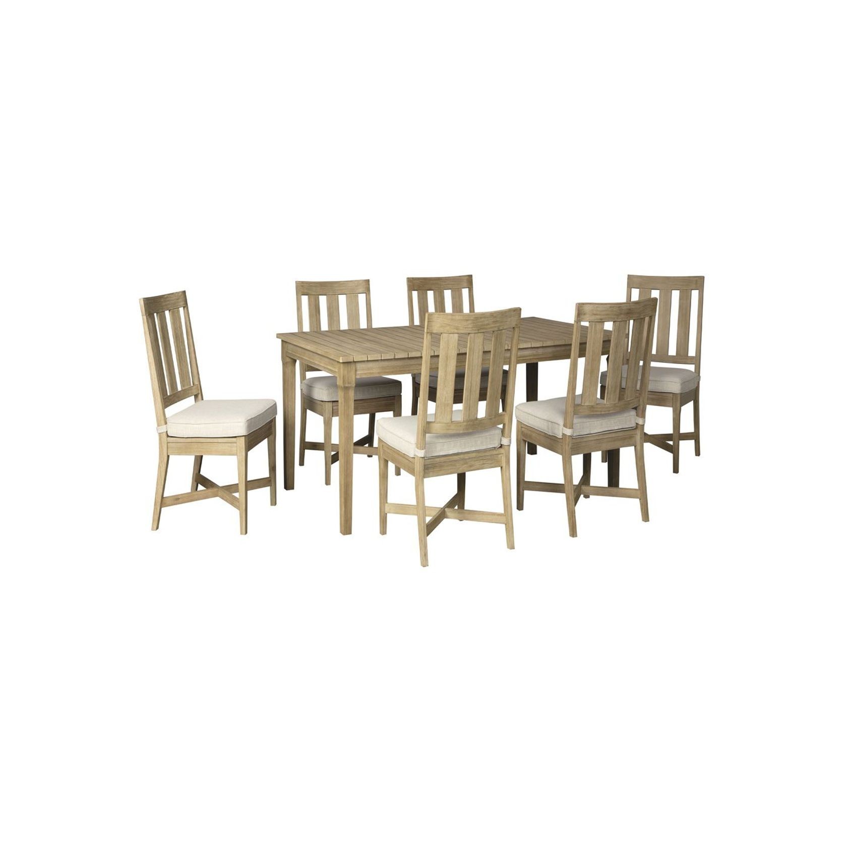 Dakota Outdoor 6 Seater Dining Table & Chairs Set gallery detail image