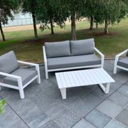 Gemini Outdoor Lounge Set | White gallery detail image