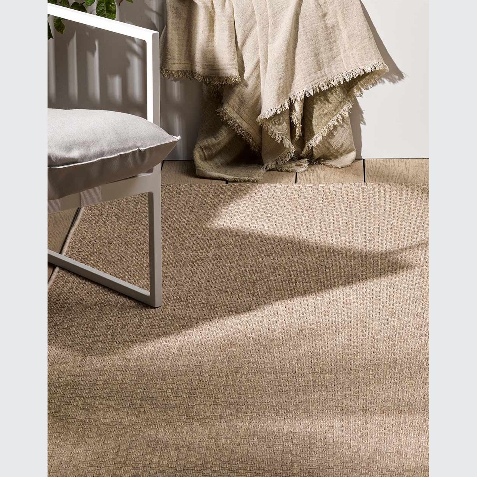 Baya Flax Outdoor Rug - Sand gallery detail image