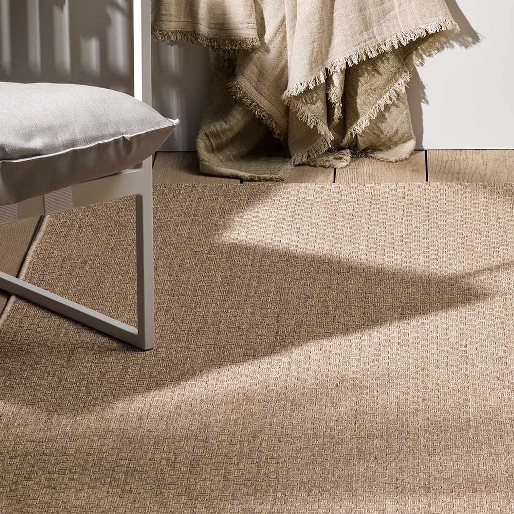 Baya Flax Outdoor Rug - Sand gallery detail image