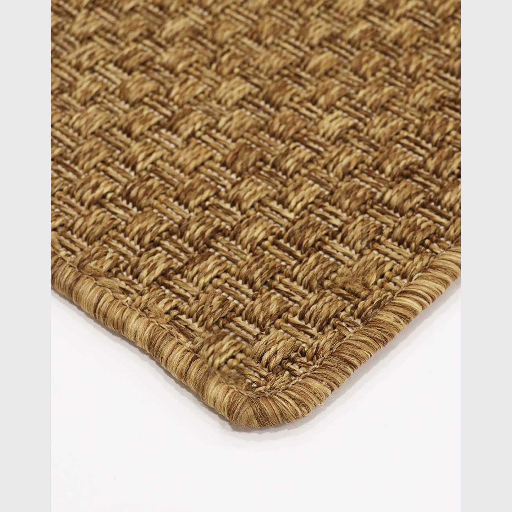 Baya Flax Outdoor Rug - Teak gallery detail image