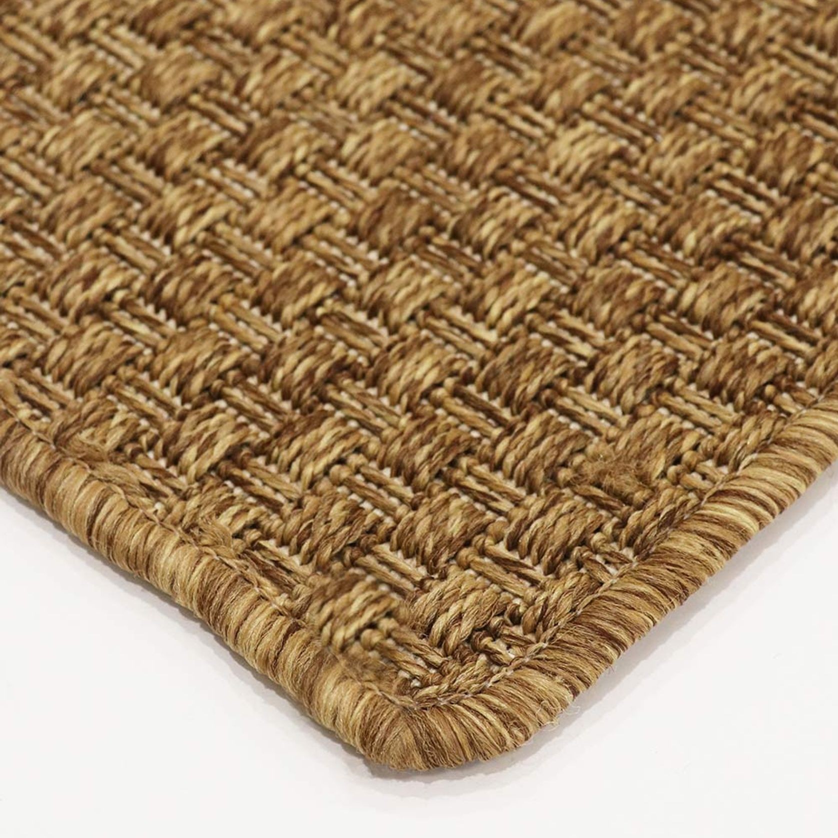 Baya Flax Outdoor Rug - Teak gallery detail image