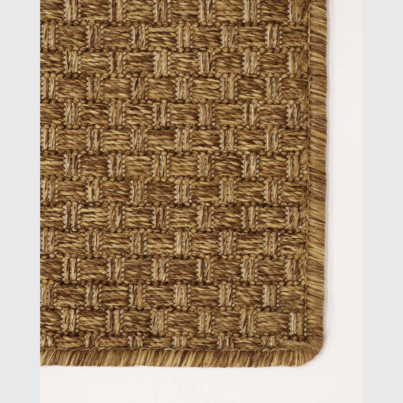 Baya Flax Outdoor Rug - Teak gallery detail image