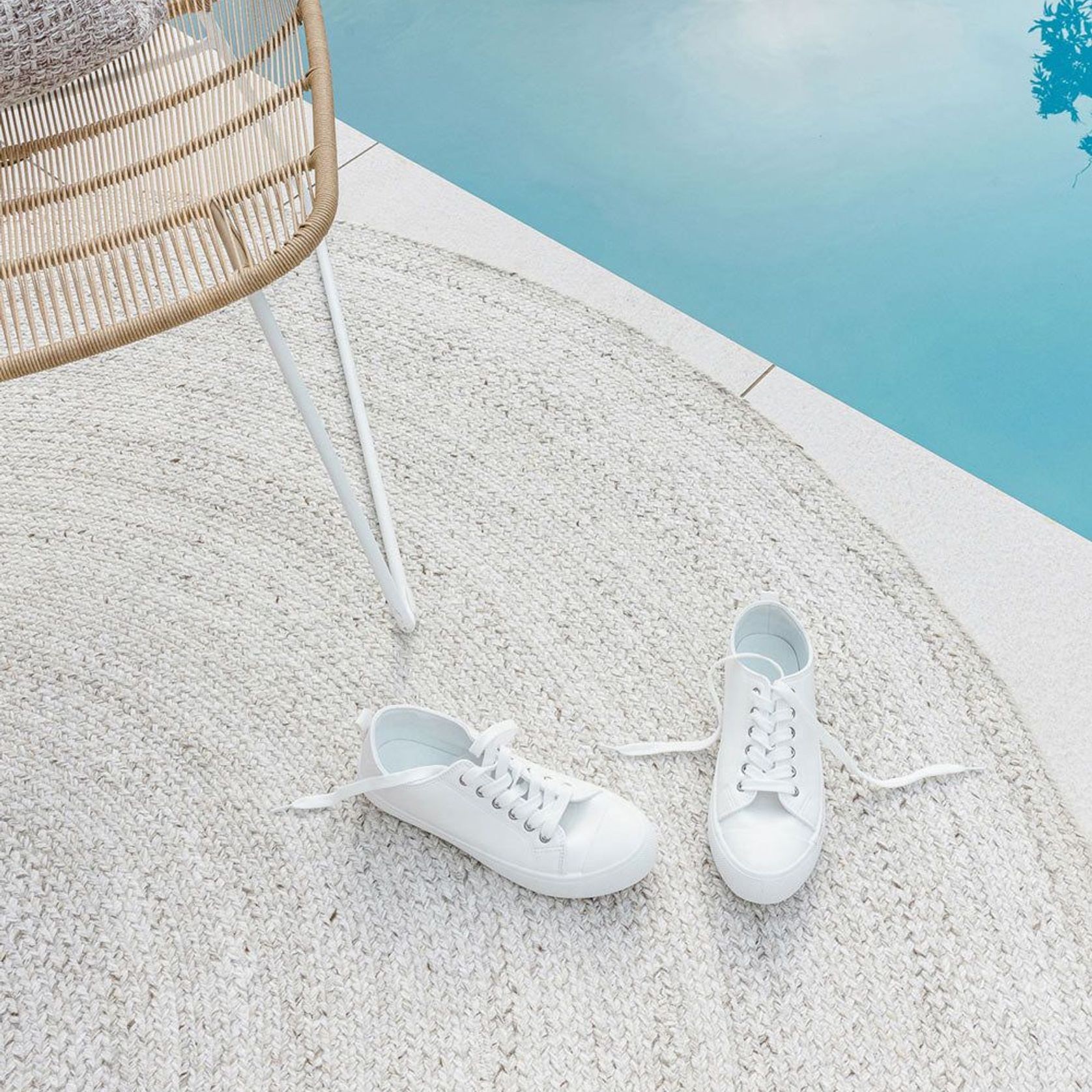 Baya Mornington Outdoor Rug - Pale Sand | Recycled PET Fibre gallery detail image