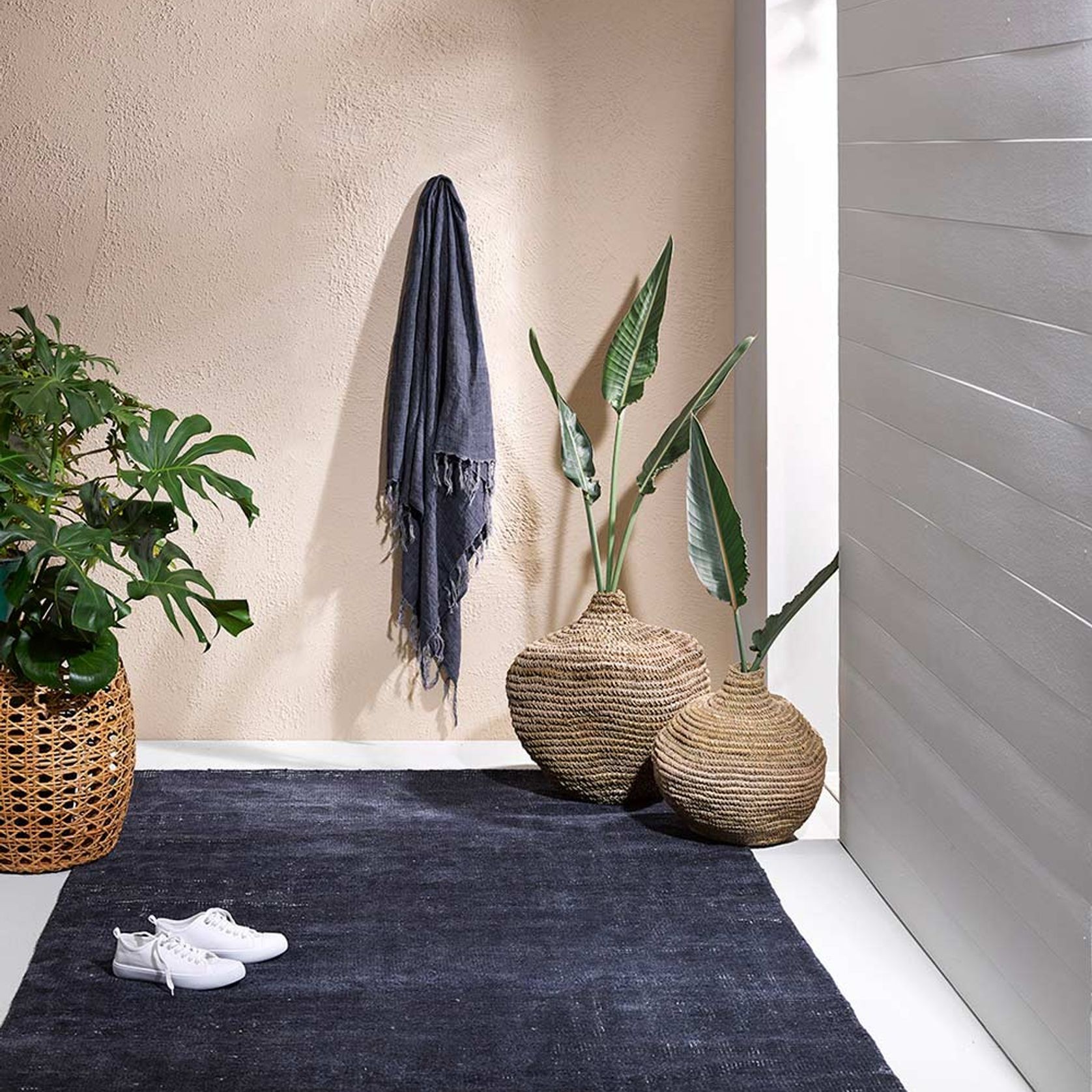 Baya Orakei Outdoor Rug - French Navy gallery detail image