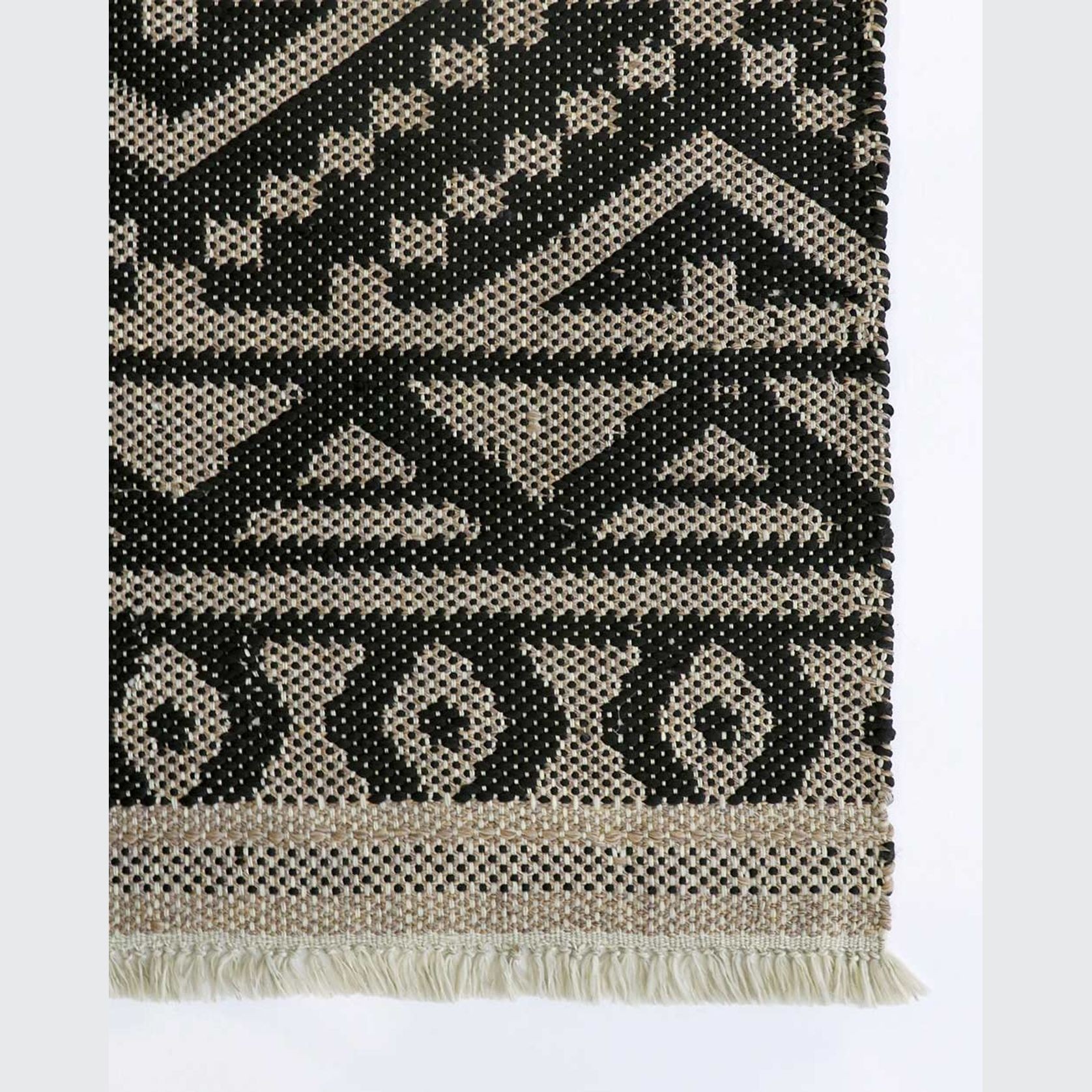 Baya Sifiso Outdoor Rug - Black/Taupe gallery detail image