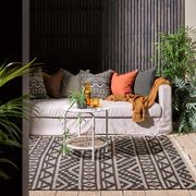 Baya Sifiso Outdoor Rug - Black/Taupe gallery detail image