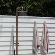 Zen SS316L Outdoor Freestanding Shower Column | Brushed Bronze gallery detail image