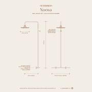 Noosa Wall Mount Outdoor Shower | Hot+Cold | Black gallery detail image