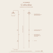 Cottesloe Outdoor Shower with Foot Tap | Cold | Copper gallery detail image