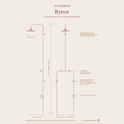 Byron Outdoor Shower with Foot Tap | Hot+Cold | Copper gallery detail image