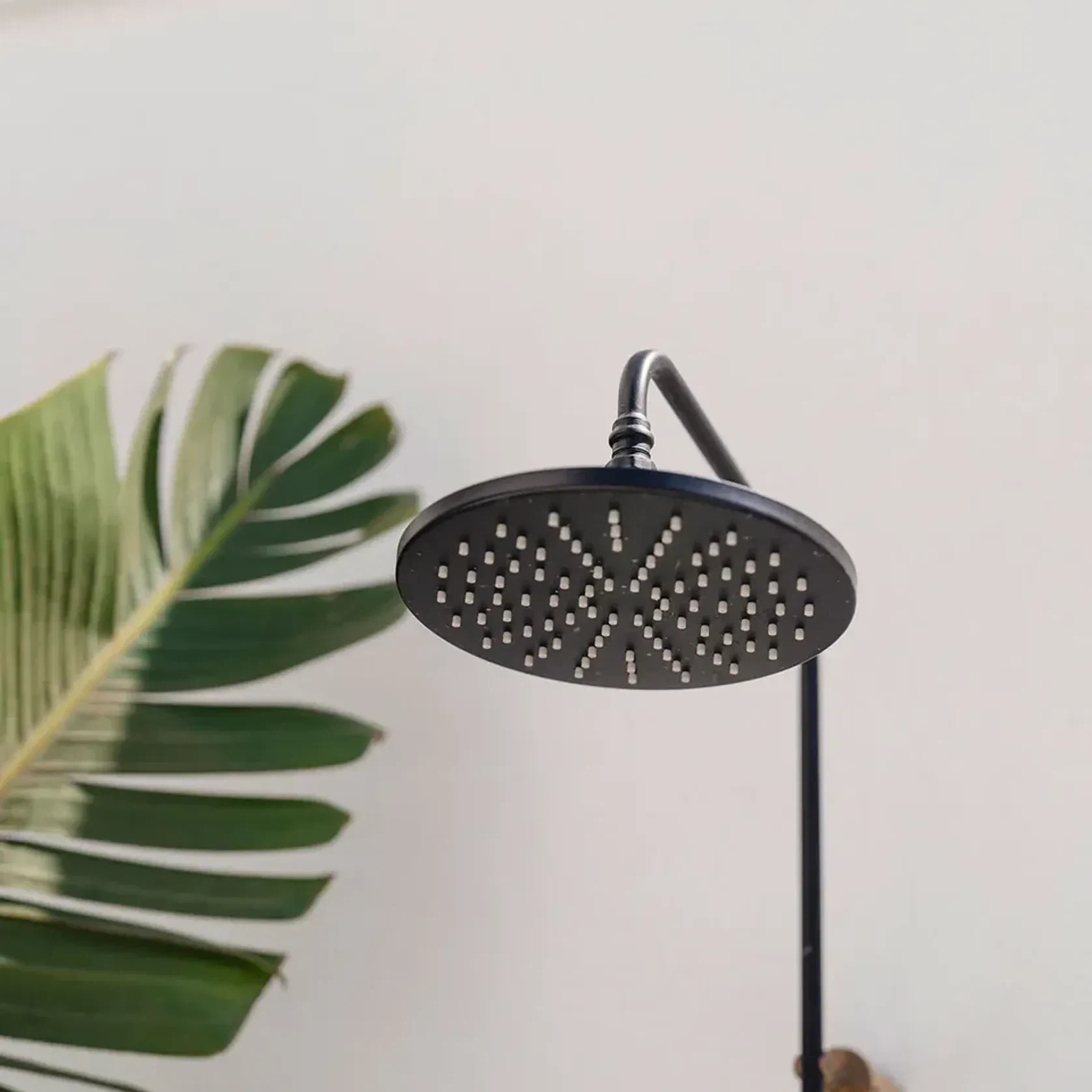 Bondi Wall Mount Outdoor Shower | Cold | Black gallery detail image