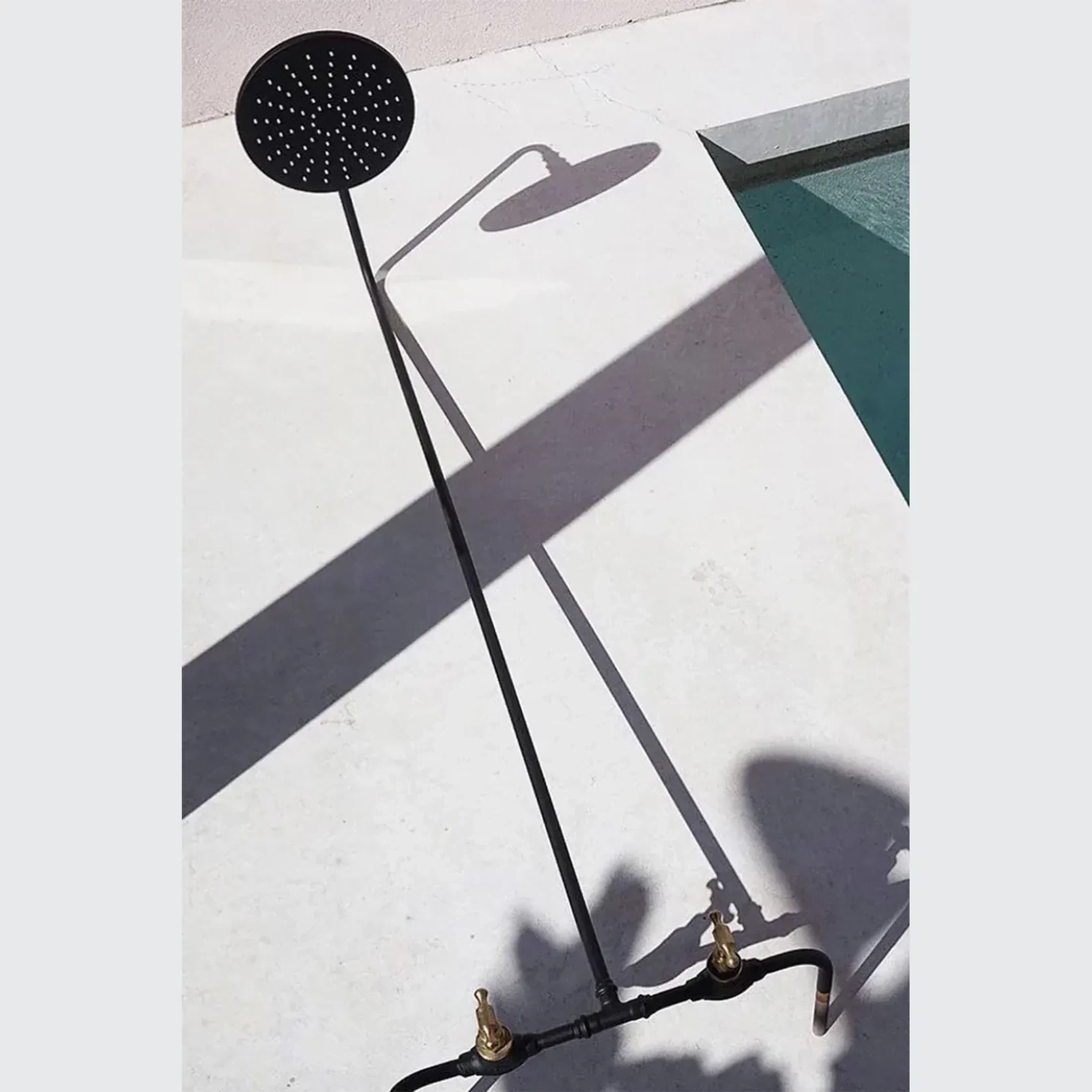 Noosa Wall Mount Outdoor Shower | Hot+Cold | Black gallery detail image