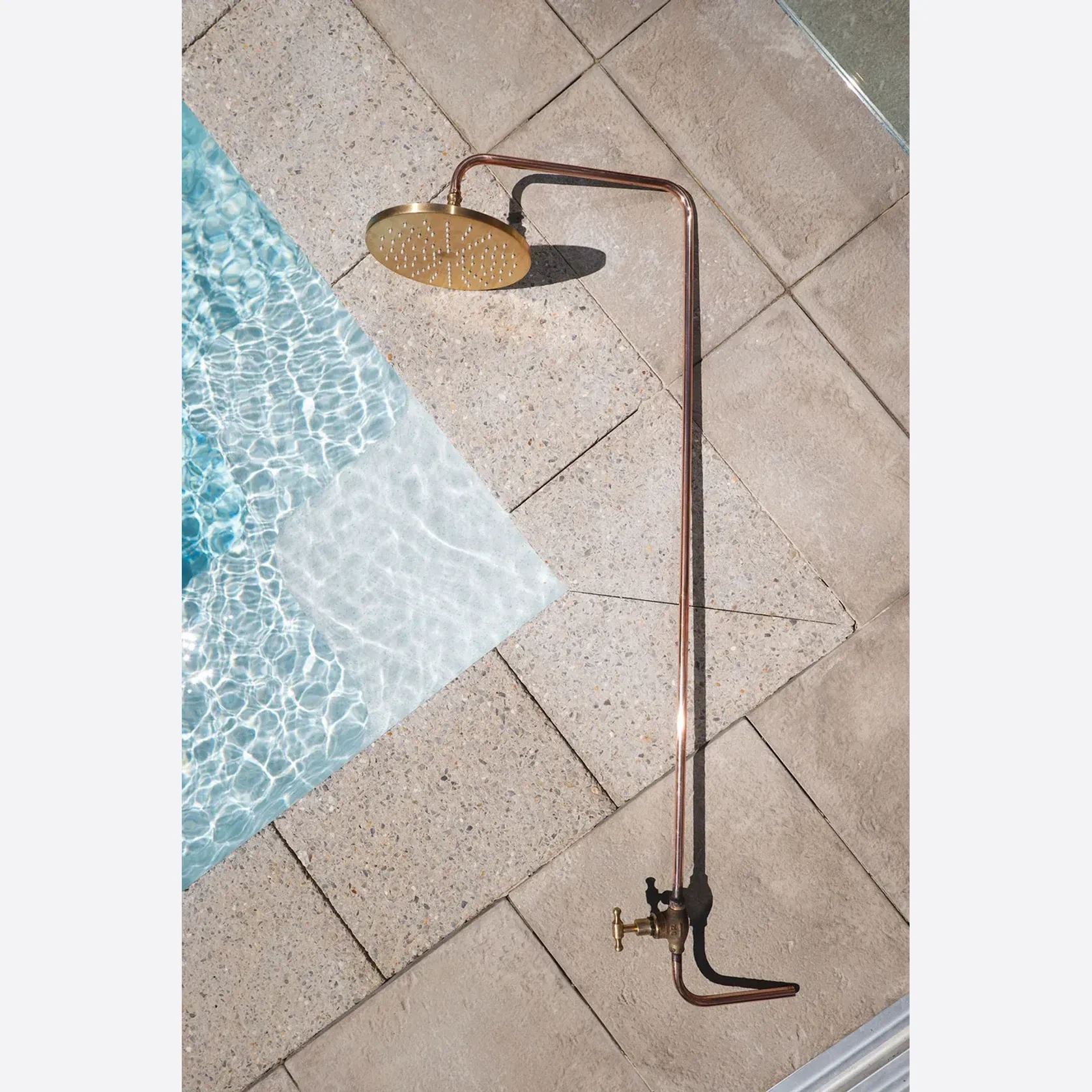 Bondi Wall Mount Outdoor Shower | Cold | Brass gallery detail image