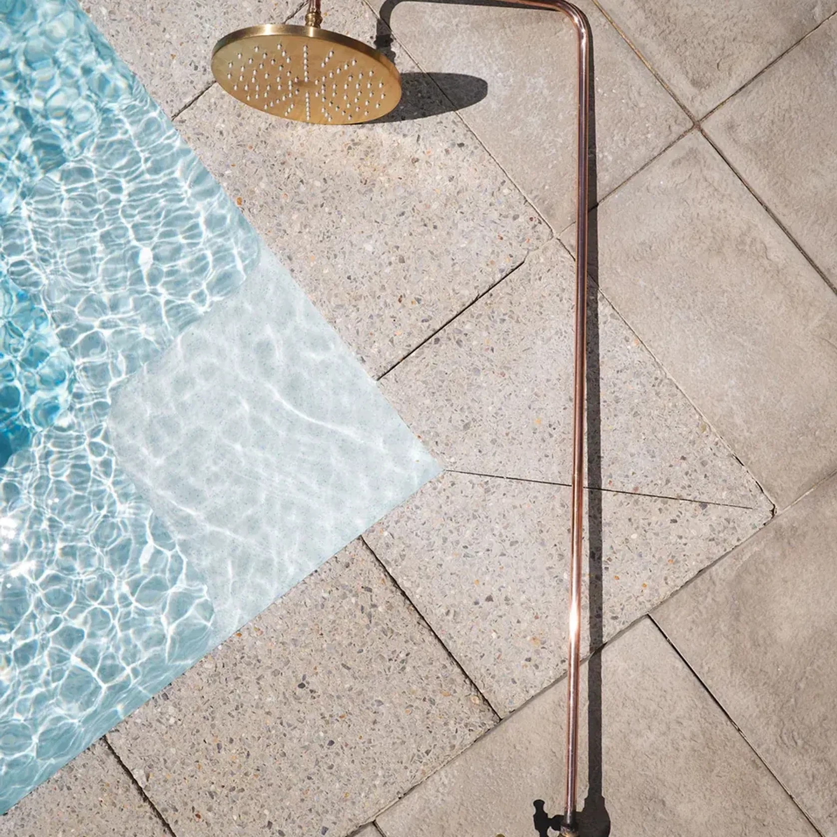 Bondi Wall Mount Outdoor Shower | Cold | Brass gallery detail image