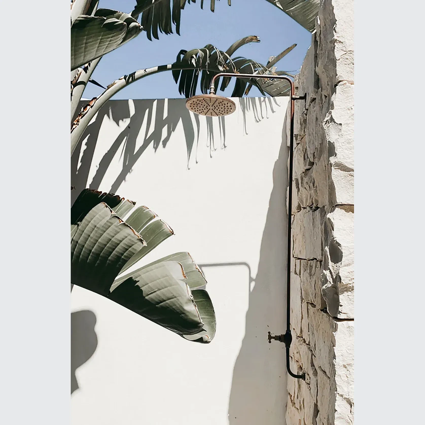 Bondi Wall Mount Outdoor Shower | Cold | Brass gallery detail image