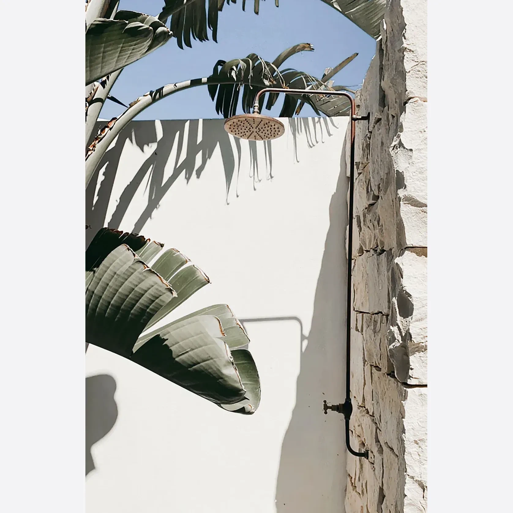 Bondi Wall Mount Outdoor Shower | Cold | Brass gallery detail image