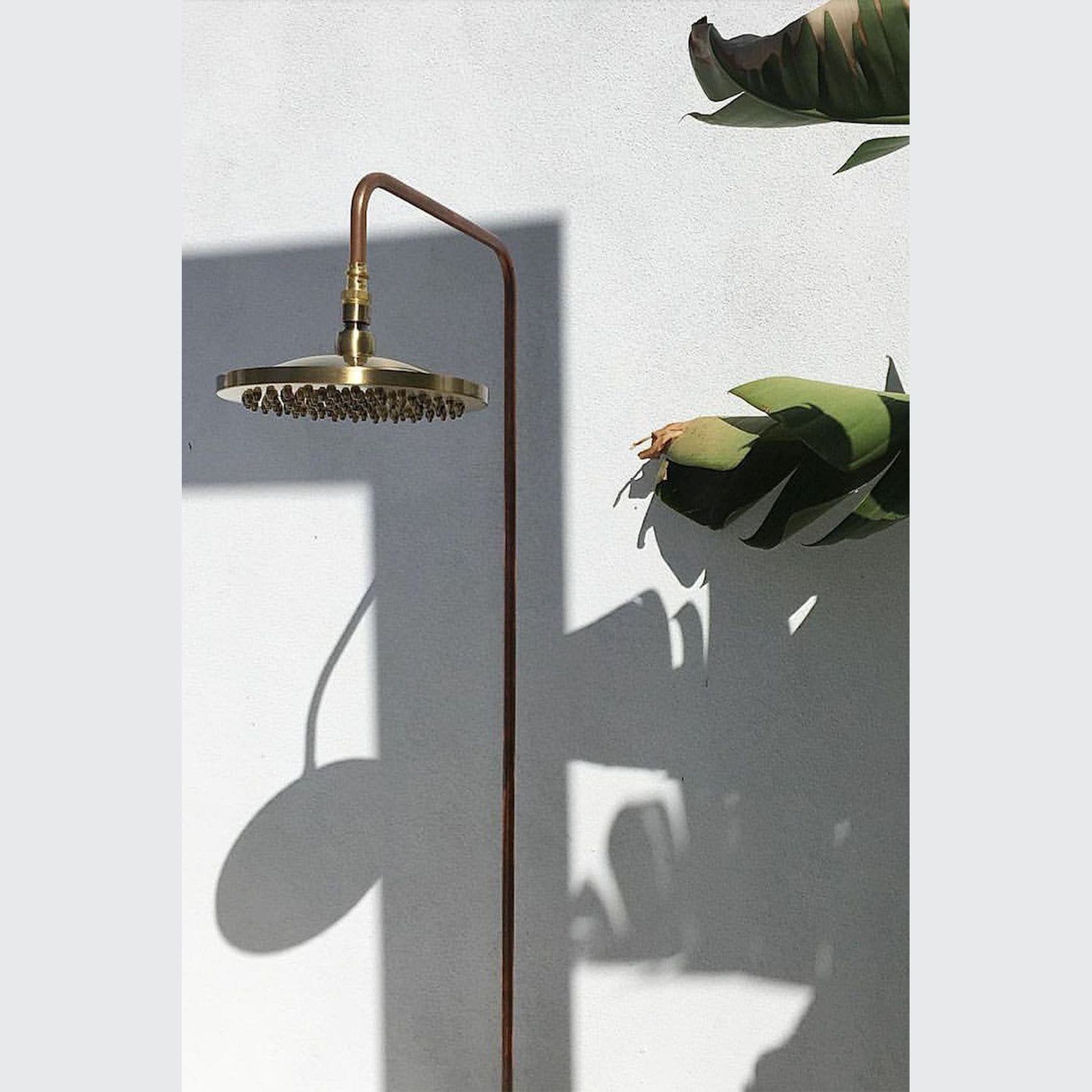 Cottesloe Outdoor Shower with Foot Tap | Cold | Brass gallery detail image